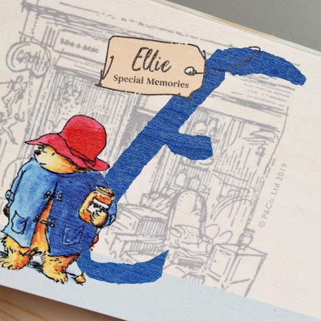 Personalised Paddington Bear Initial Memory Box Extra Image 1